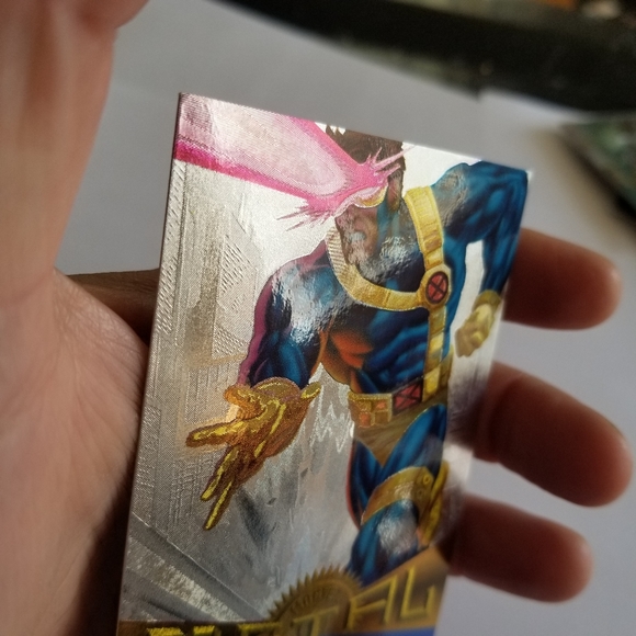 Vintage Marvel Metal trading card from 1995 Cyclops card #91 - Picture 11 of 16